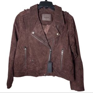Blank NYC Brown SUEDE JACKET 1X